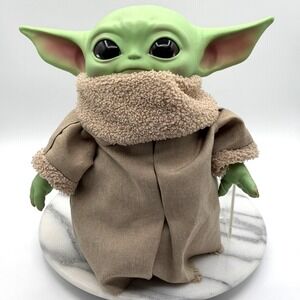 Star Wars Grogu "The Child" 11" Plush Doll by Mattel Tan Robe The Mandalorian